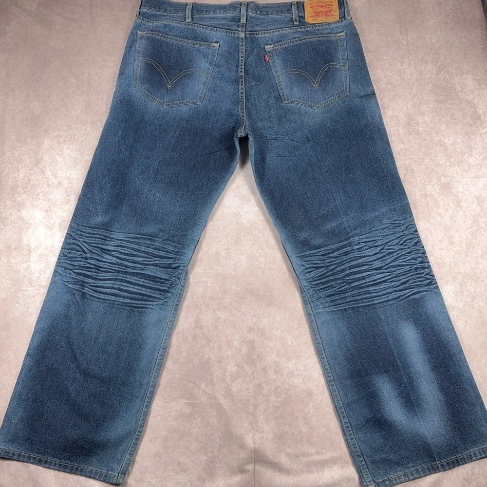 Vintag Levi's 529 Low Rise Straight Leg Jeans 40 x 32‎ Blue Denim